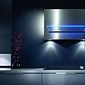 wall-mounted extractor hood / design - AURA