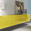 wall-mounted sideboard / contemporary / lacquered - SQ02