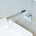 wall single-handle mixer tap / mixer for washbasins / 2-hole - ONE by Ludovica & Roberto Palomba & Sergio Mori