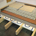 warm water underfloor heating - WET ROOM