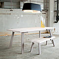 wood bench / contemporary - CATWALKER by Sander van der Haar