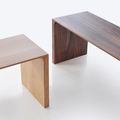 wood bench / contemporary - RADIUS