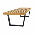 wood bench / solid / contemporary / by George Nelson - NELSON