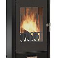 wood-burning boiler stove / contemporary / interior - 13/10.2