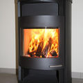 wood-burning heating stove / contemporary - BOLZANO