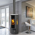 wood-burning stove / contemporary / steel - BELO 3S 01