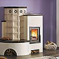 wood-burning stove / traditional / ceramic - 5/59.1