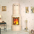 wood-burning stove / traditional / ceramic - BELLA ROSA KLASSIK 2