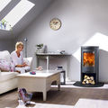 wood fired stove / in steel staircase / contemporary - 510