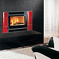 wood fireplace insert - 80 CRYSTAL VENTILATO EVO