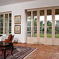 Aluminium patio door / wood / sliding / folding - LIBR'A