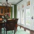 wood patio door / swinging - A