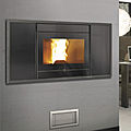 wood pellet fireplace insert - 600