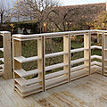 in wooden decking board - ROOF TERRACE, AUSTRIA