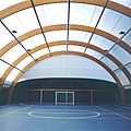 wooden frame supported tensile structure - BARACCATURA DI TESTATA