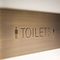 Door Signage Plate Slow Apir Srl Wall Mounted Brass Braille