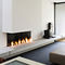 contemporary corner fireplace (gas open hearth) LINE Waco & C°