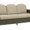 Contemporary garden sofa in resin wicker SUMMIT BROWN JORDAN