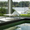 contemporary garden sun lounger with casters TUMBONA sunbed FueraDentro