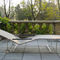 contemporary garden sun lounger with casters TUMBONA sunbed FueraDentro