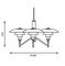 contemporary glass chandelier PH 3/2 by Poul Henningsen Louis Poulsen Lighting A/S International