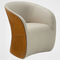 contemporary leather armchair CALLA by N.D.Lawrance Zanotta
