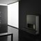contemporary wall-mounted fireplace (wood-burning closed hearth) WALL- B by Andrea Crosetta Antrax IT
