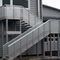 half-turn fire escape staircase in metal GAMBETTOLA MUNICIPAL STORES by Roberto Ricci ALUSCALAE