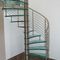 Spiral staircase (stainless steel frame and glass steps) ECLIPSE essegi scale