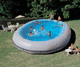 above-ground inflatable swimming pool