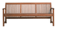 contemporary garden bench (with backrest)