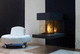 contemporary mantel for 3 sided fireplace (stone)