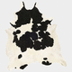 contemporary motif rug in leather