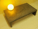 contemporary zinc coffee table