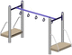 horizontal ladder for playground