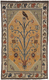 indian geometric patterned rug in wool (Gabbeh, handmade)