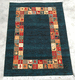 indian geometric patterned rug in wool (Gabbeh, handmade)