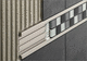 listello tile trim in aluminium (decorative)