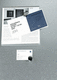 magnetic board in brushed aluminium