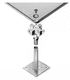 raised access floor panel in sandwich material