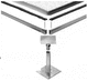 raised access floor panel in sandwich material