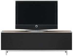 コンテンポラリーテレビキャビネット / 木製 / ガラス製 / スチール製