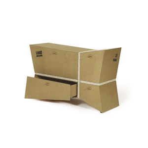 オリジナルデザインサイドボード / 漆塗りを施したMDF / パティナウッド製 / リサイクル