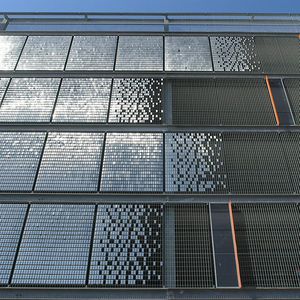 ステンレススチール製クラッディング / スムーズ / グリッド / 装飾