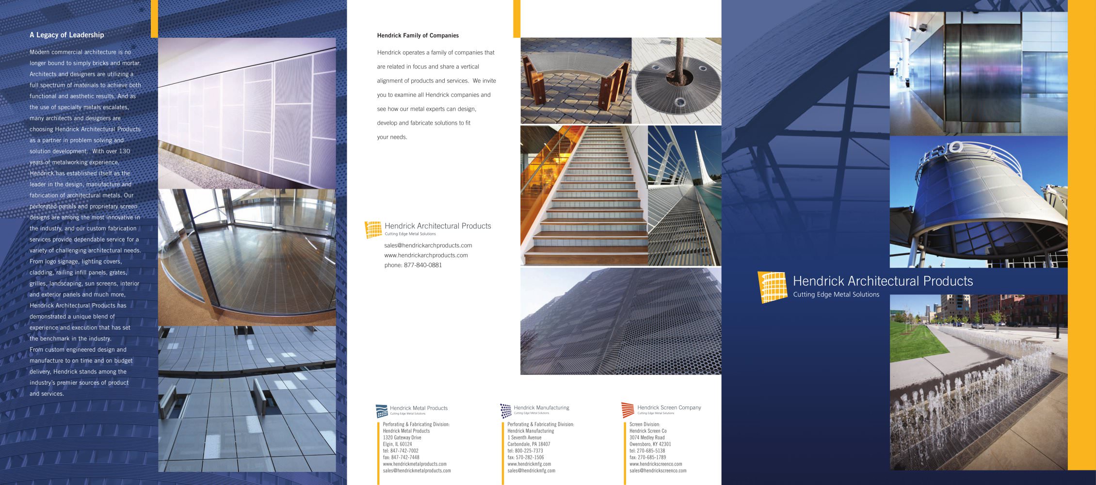 architectural brochure hendrick manufacturing pdf catalogues