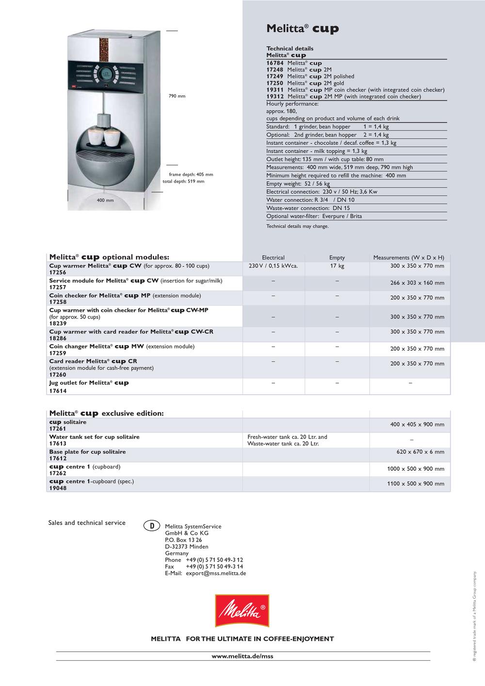 Melitta - 31606, 16739