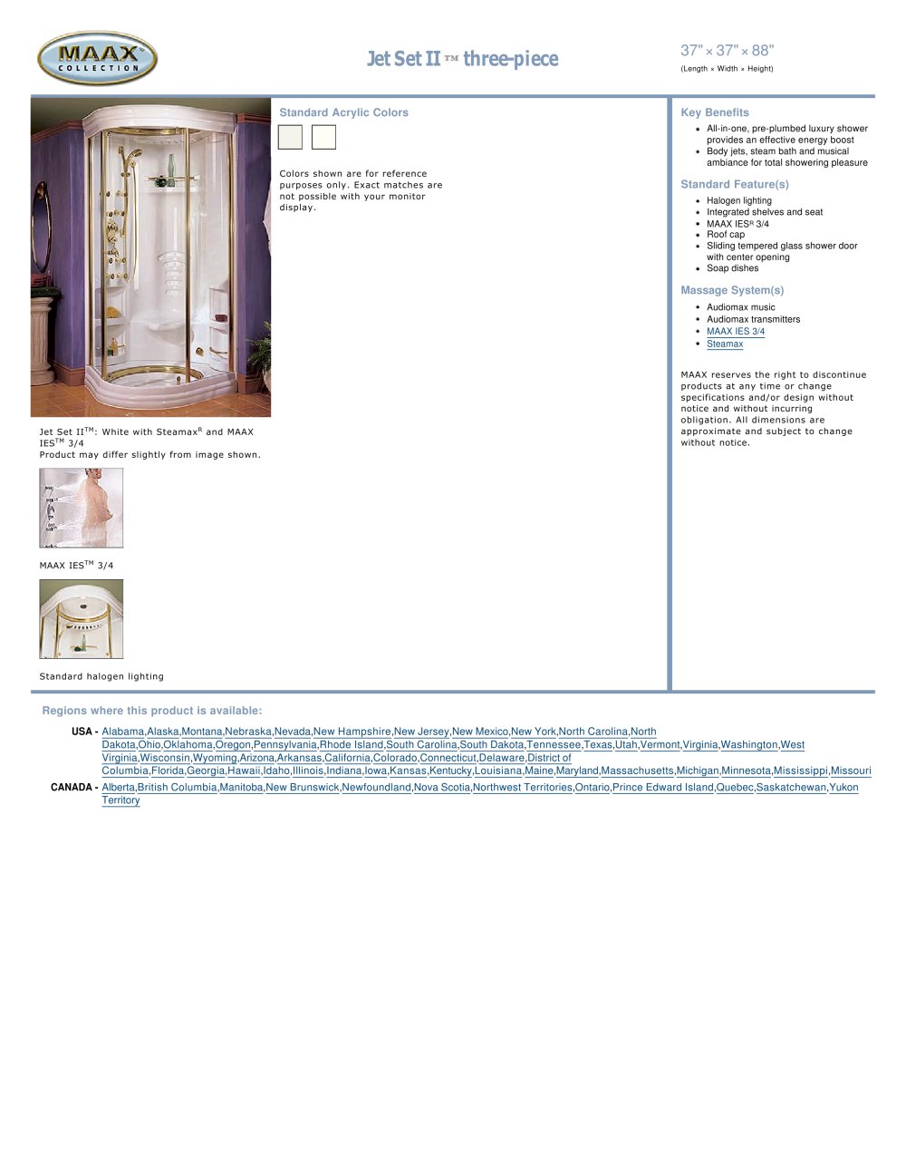 MAAX bathroom - 118916, 17142, 19848
