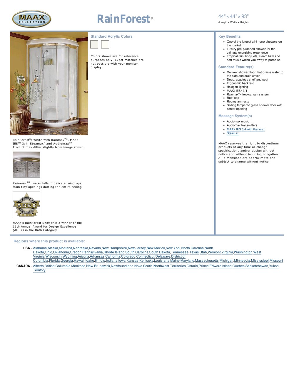 MAAX bathroom - 23195, 17126, 19838