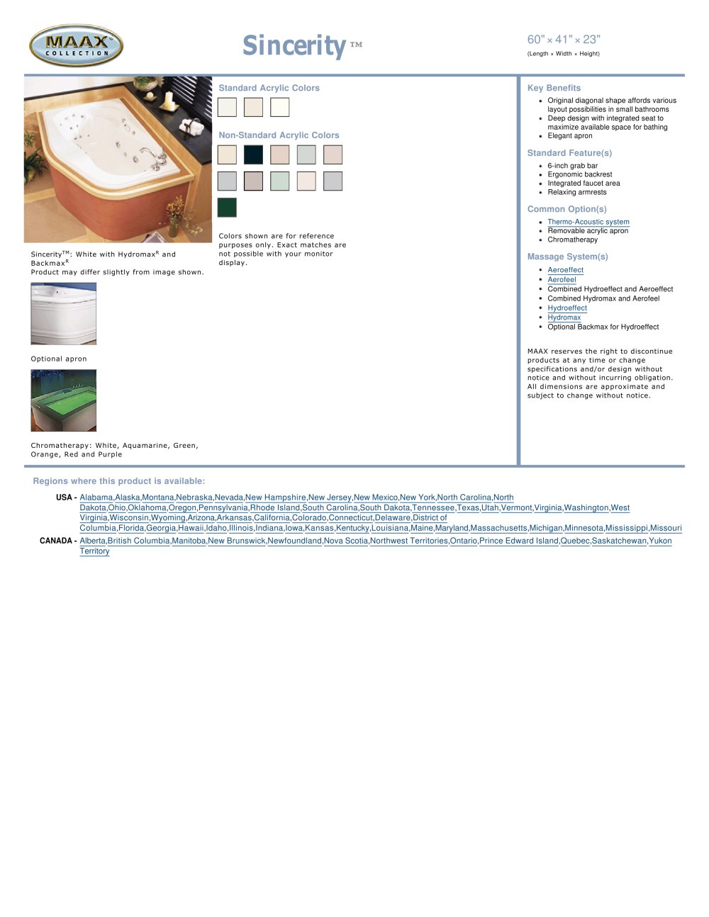 MAAX bathroom - 110175, 109984