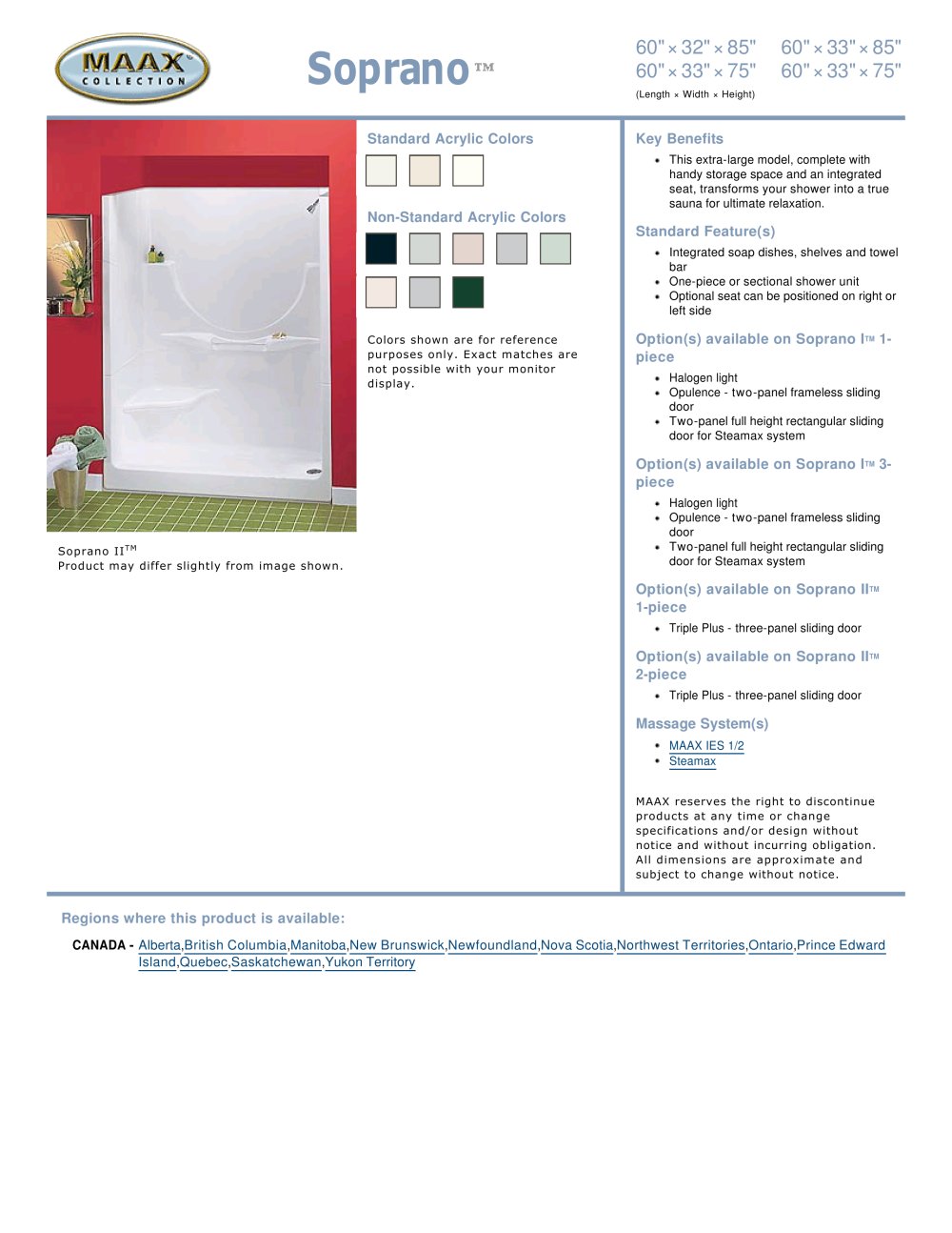 MAAX bathroom - 658, 118916, 17143, 808, 19845